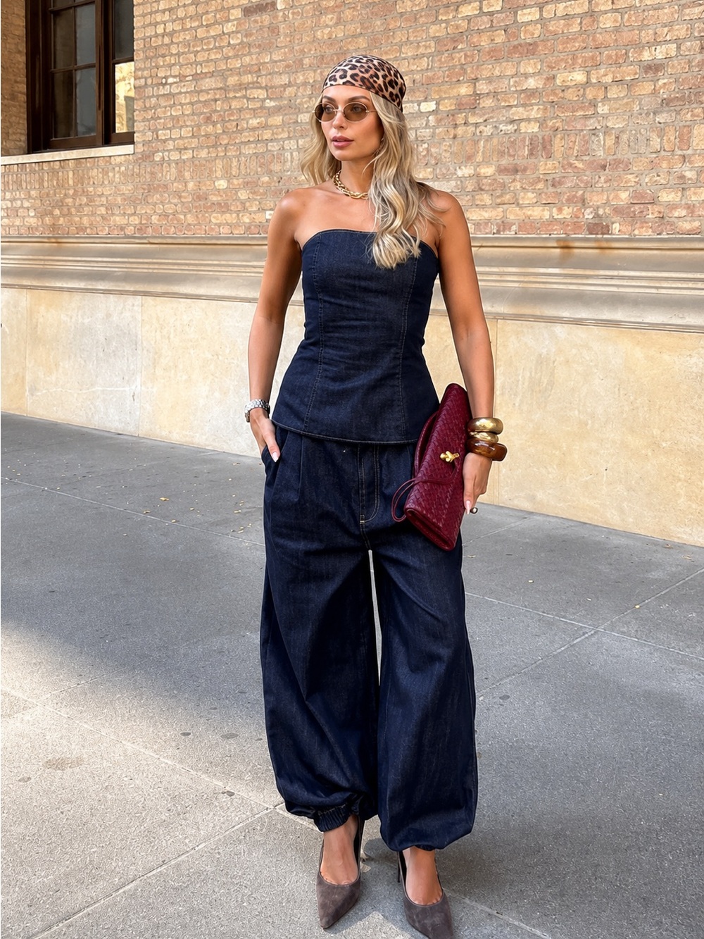VIRAL NEW (TWO PIECE SET ) ZARA VIRAL DENIM BALLOON AND PANTS 
🚨NO DISCOUNT